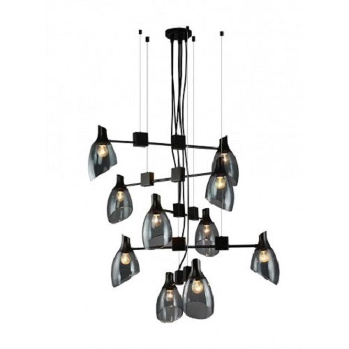 LUNA 110 luster 10xE14 SMOKED GLASS BB Link mali ali online prodavnica online prodaja internet kupovina