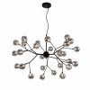 LUNA 118 luster 27xG4(220V) BLACK/SMOKED GLASS mali ali online prodavnica online prodaja internet kupovina