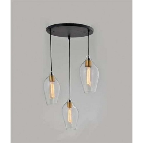 LUNA 79 visilica 3xE27 COGNAC GLASS BB Link mali ali online prodavnica online prodaja internet kupovina