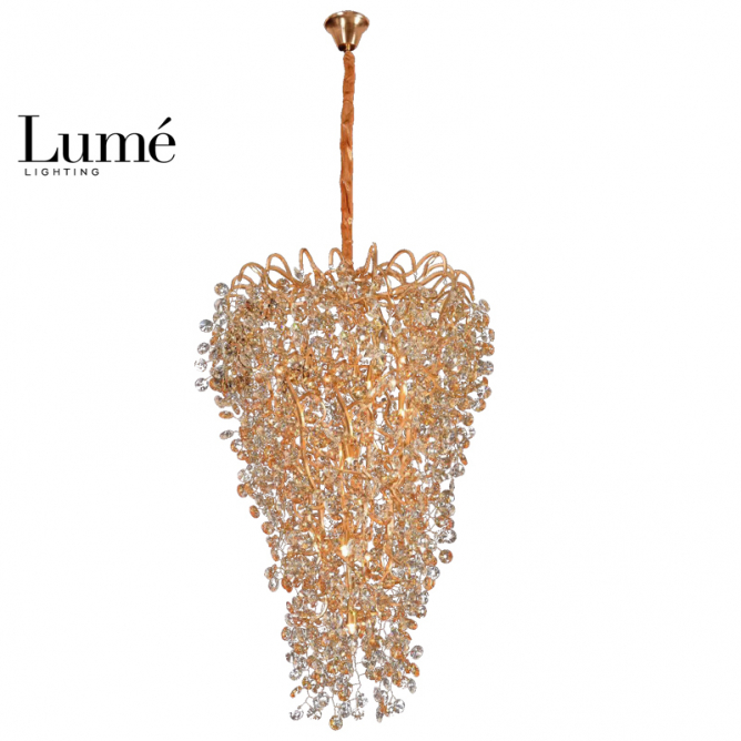 LUNA 203 luster 12xG9 BRONZA BB Link mali ali online prodavnica online prodaja internet kupovina
