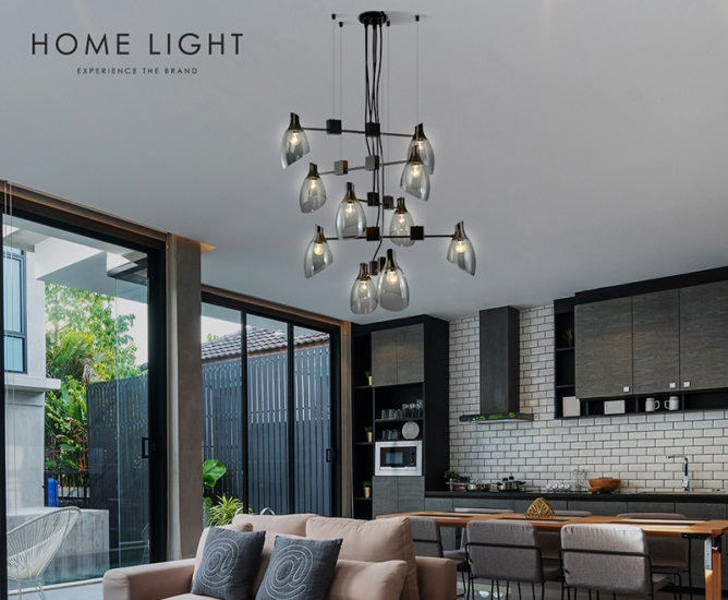 LUNA 110 luster 10xE14 SMOKED GLASS BB Link mali ali online prodavnica online prodaja internet kupovina