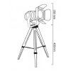RUSTIK 104 stona lampa 1xE27 CRNA BB Link mali ali online prodavnica online prodaja internet kupovina