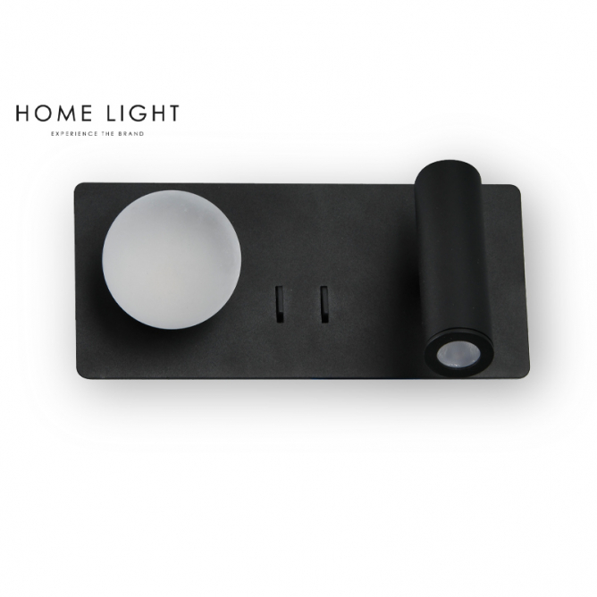 VESTA 478 zidna lampa 3W+3W 3000K CRNA mali ali online prodavnica online prodaja internet kupovina
