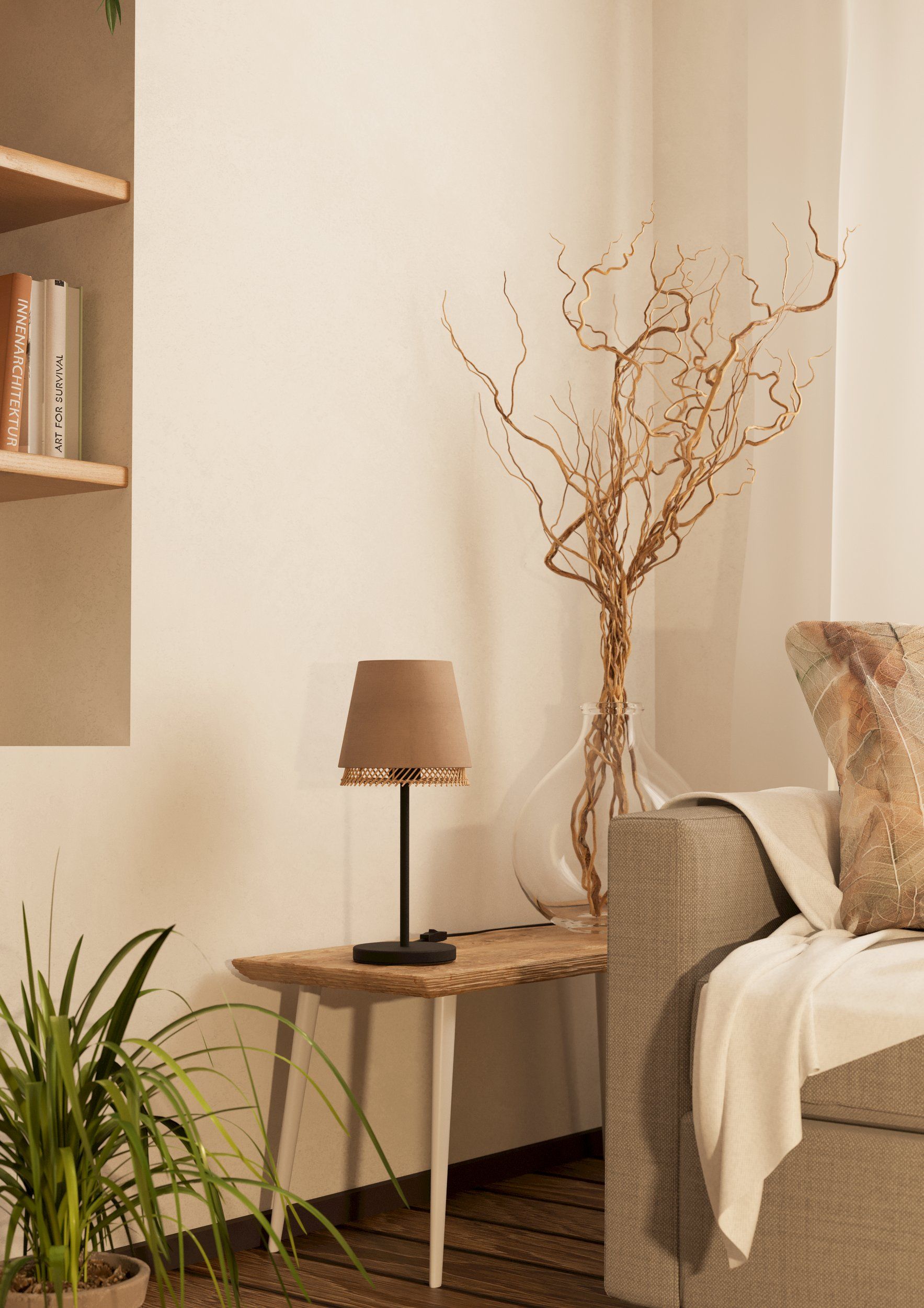 EGLO TABLEY 43977 – stona lampa, crna, u enterijeru