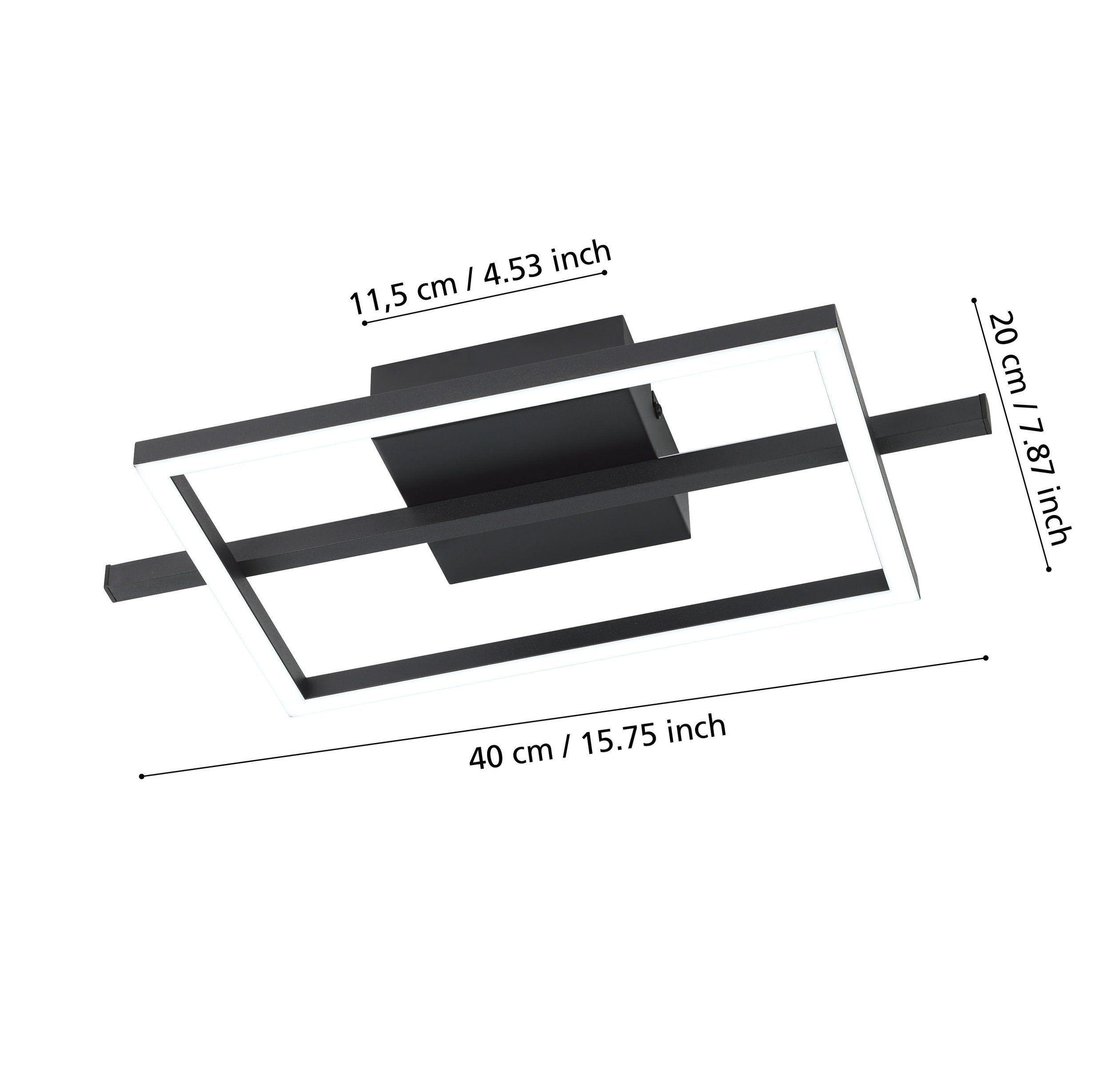 EGLO AMANDOLO 901115 – plafonjera, crna, prikaz 7