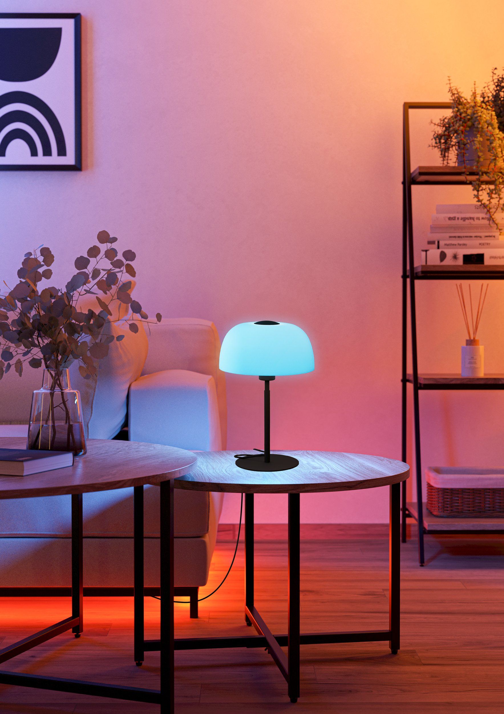 EGLO SOLO 2 900142 – stona lampa, crna, u enterijeru