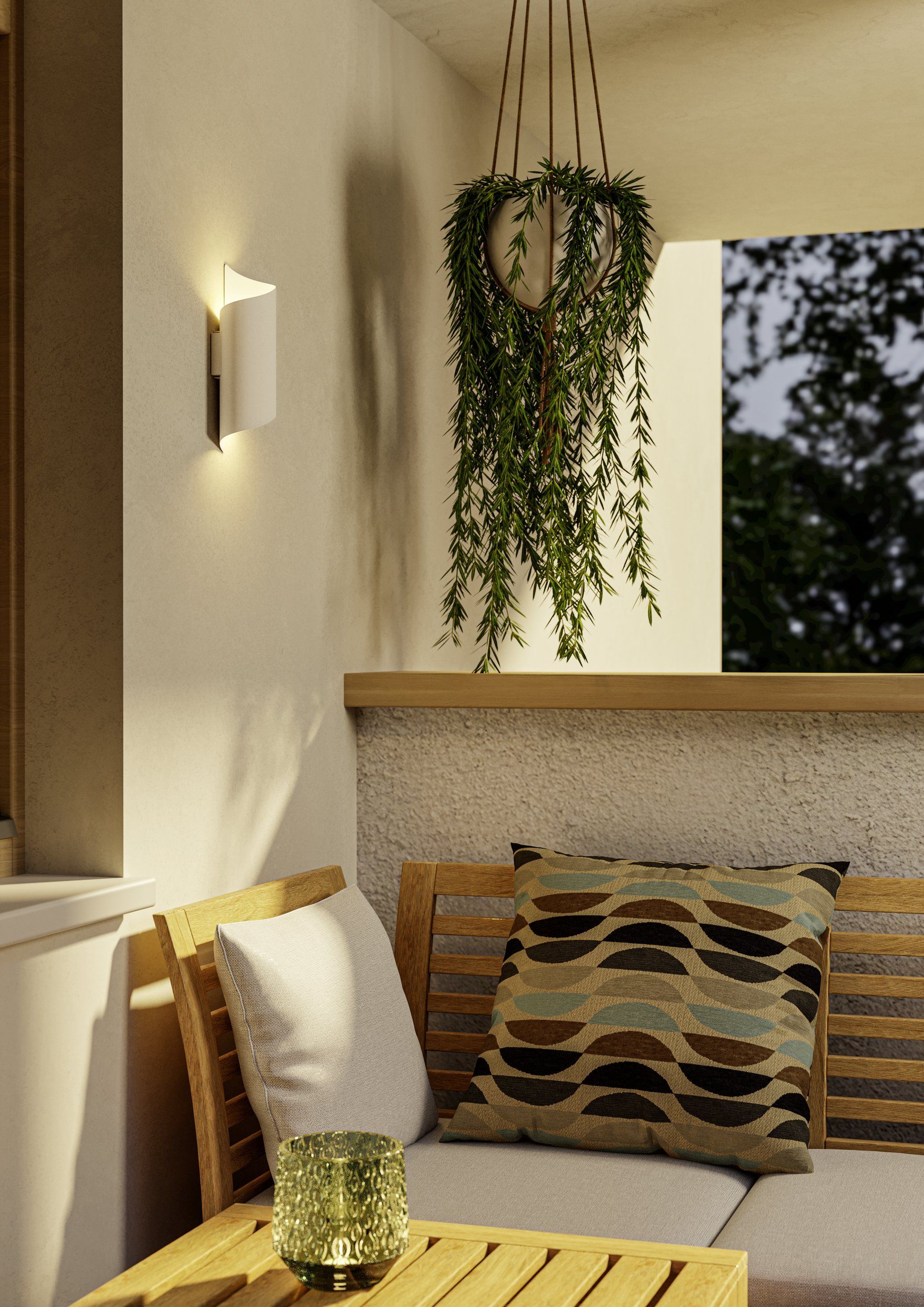 EGLO MONTARELLO 902024 – zidna lampa, bela, prikaz 2