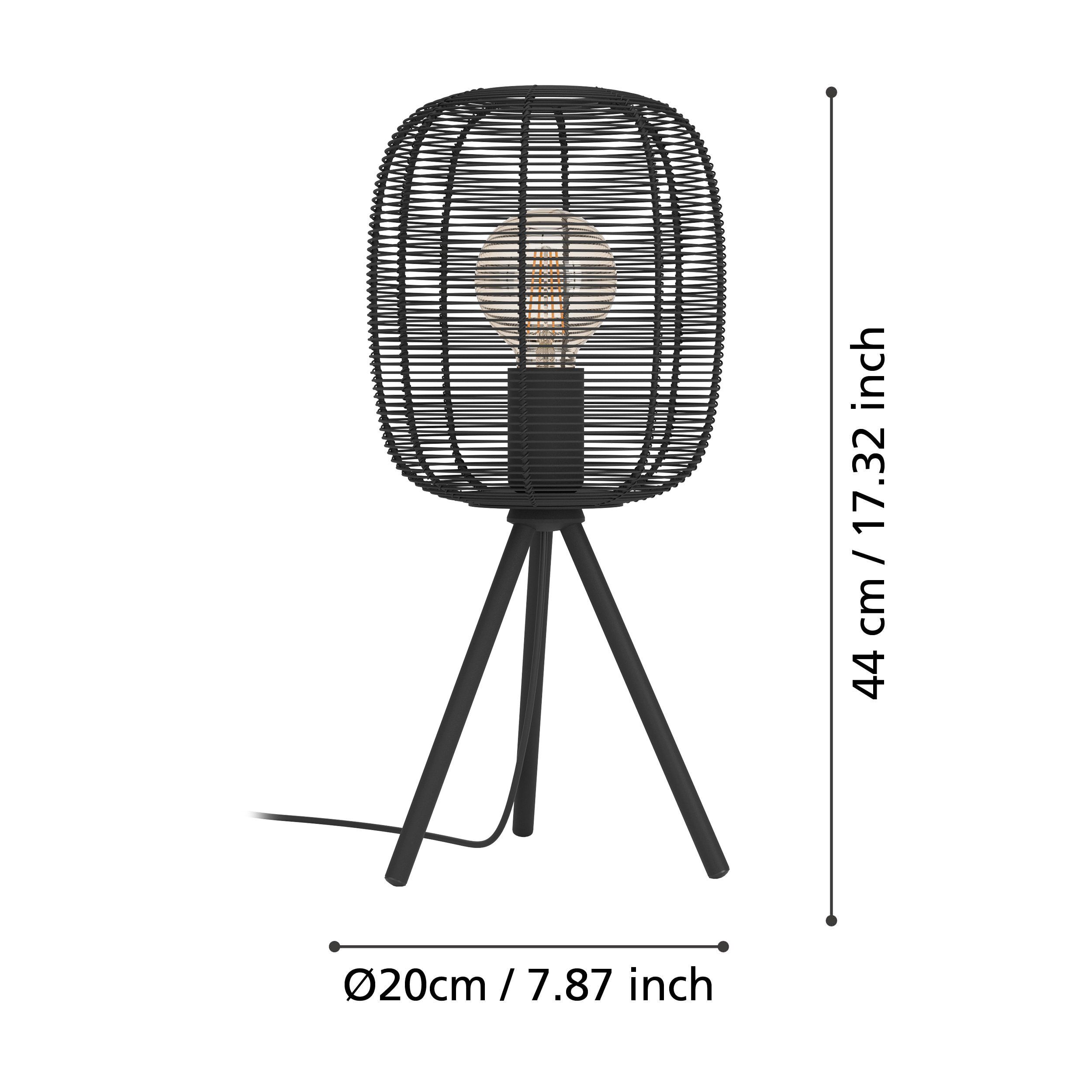 EGLO RINROE 43967 – stona lampa, crna, prikaz 6