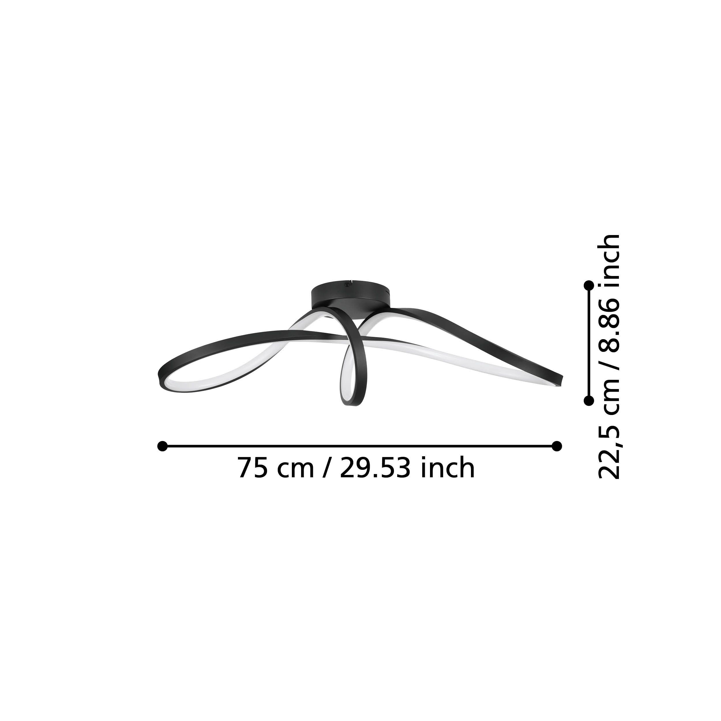 EGLO CALAROSSA-Z 901158 – plafonjera, crna, prikaz 6