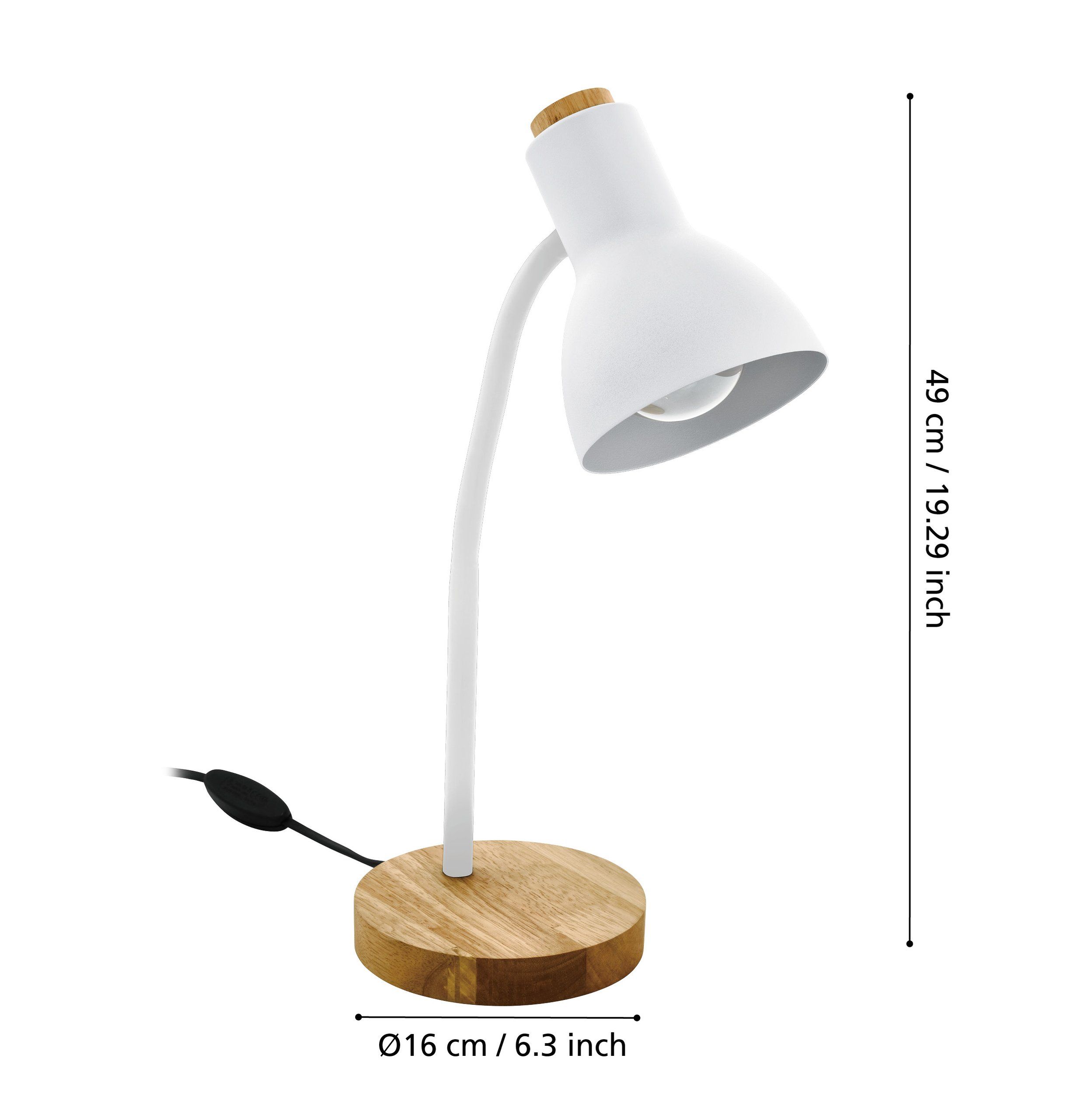 EGLO VERADAL 98832 – stona lampa, bela, braon, prikaz 4