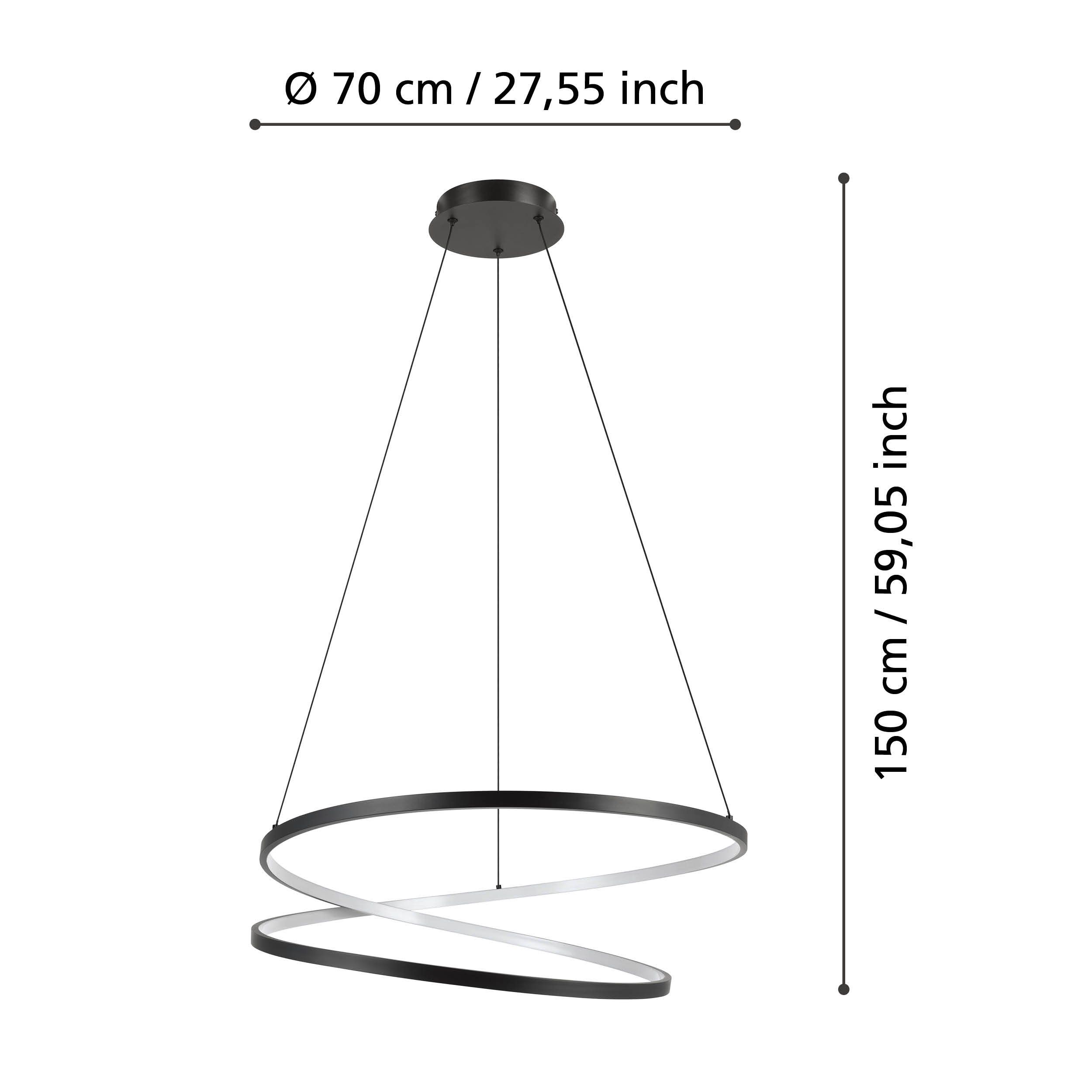 EGLO RUOTALE 901138 – visilica, crna, prikaz 6