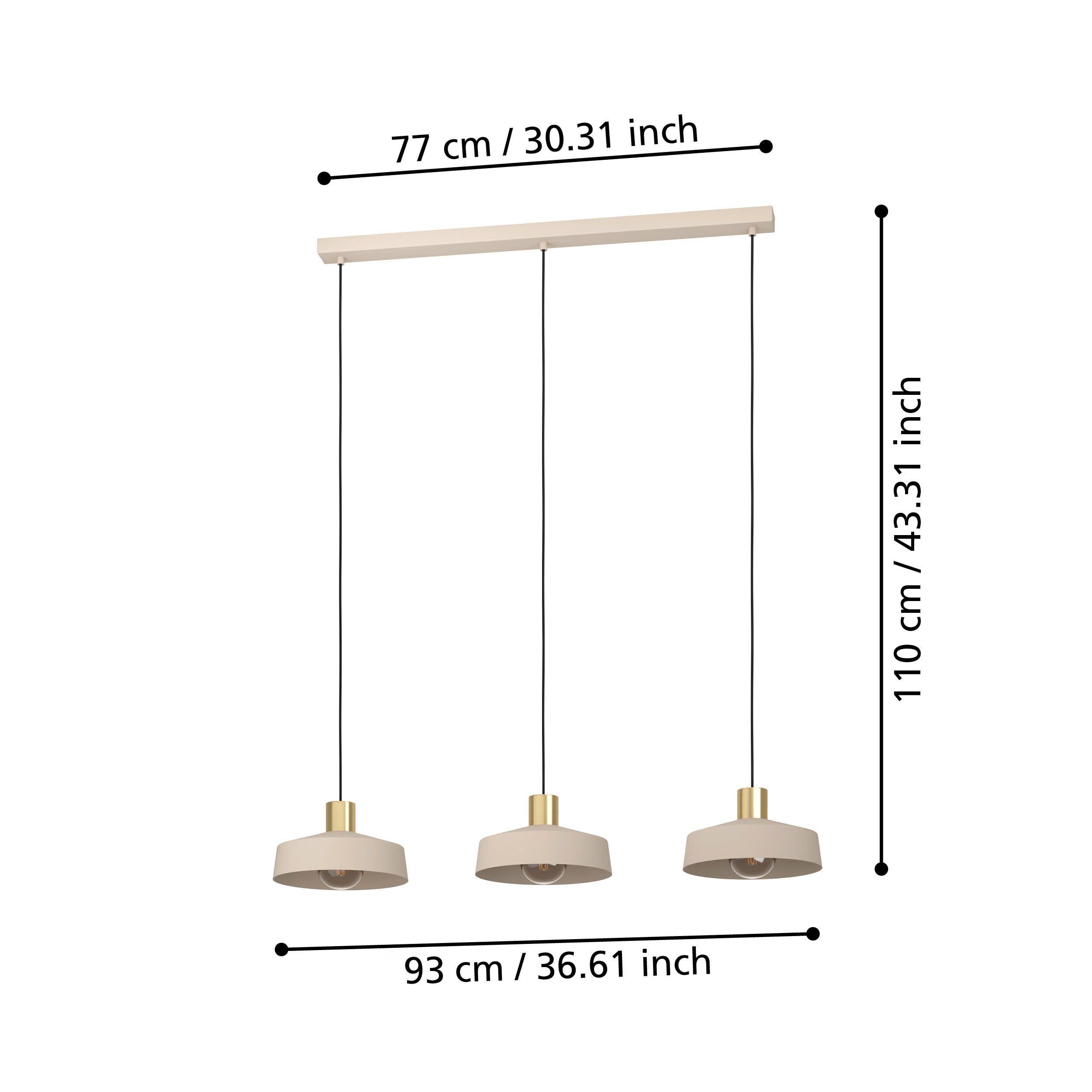EGLO VALDIOLA 900431 – visilica, peščana, boja brušenog mesinga, prikaz 5