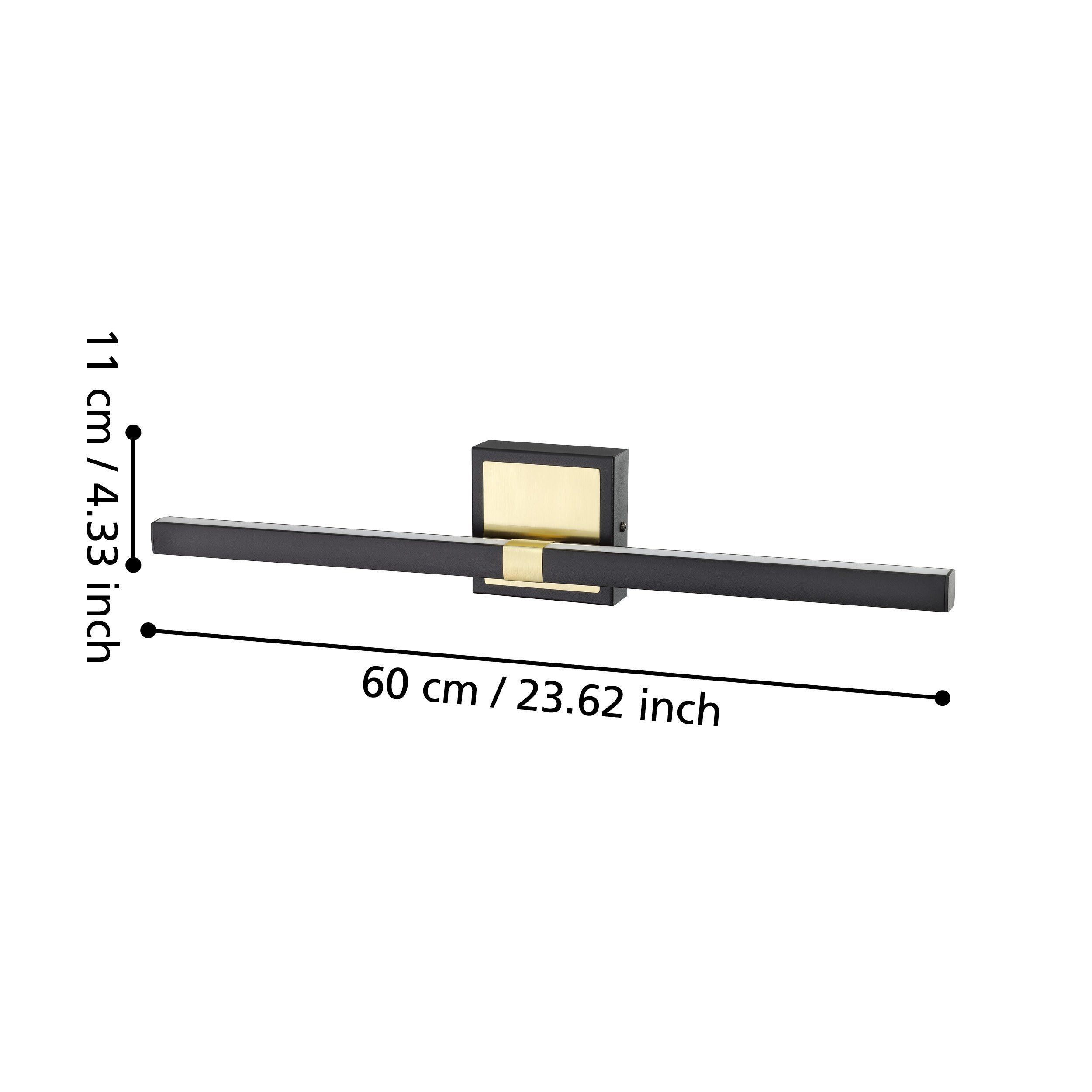 EGLO PEGUERA 900928 – zidna lampa, crna, boja brušenog mesinga, prikaz 6