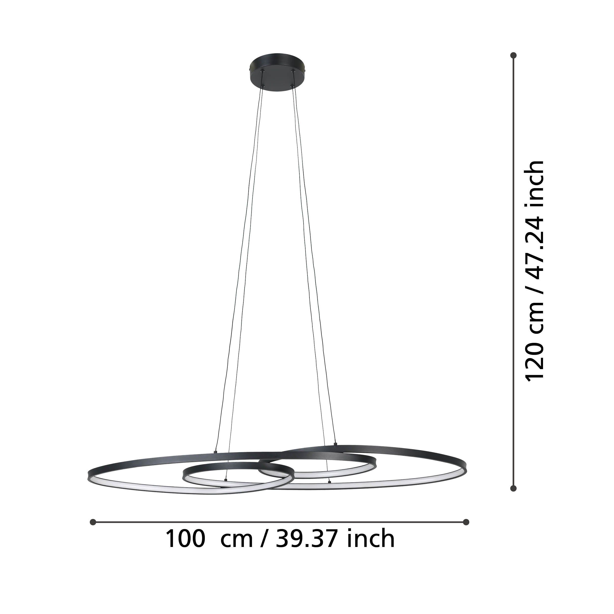 EGLO GIANELLA 900948 – visilica, crna, prikaz 6