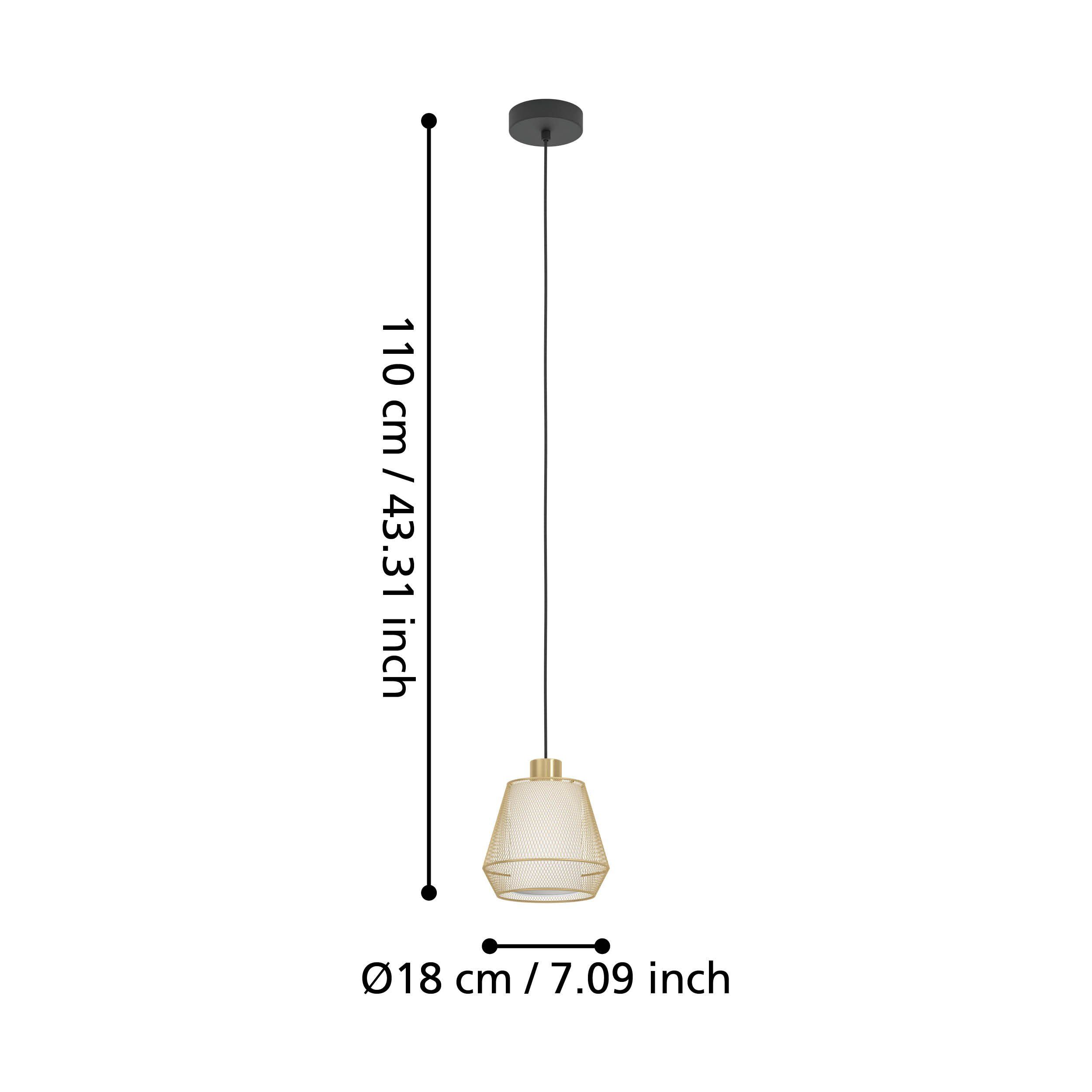 EGLO CIUDADELA 900896 – visilica, crna, prikaz 6