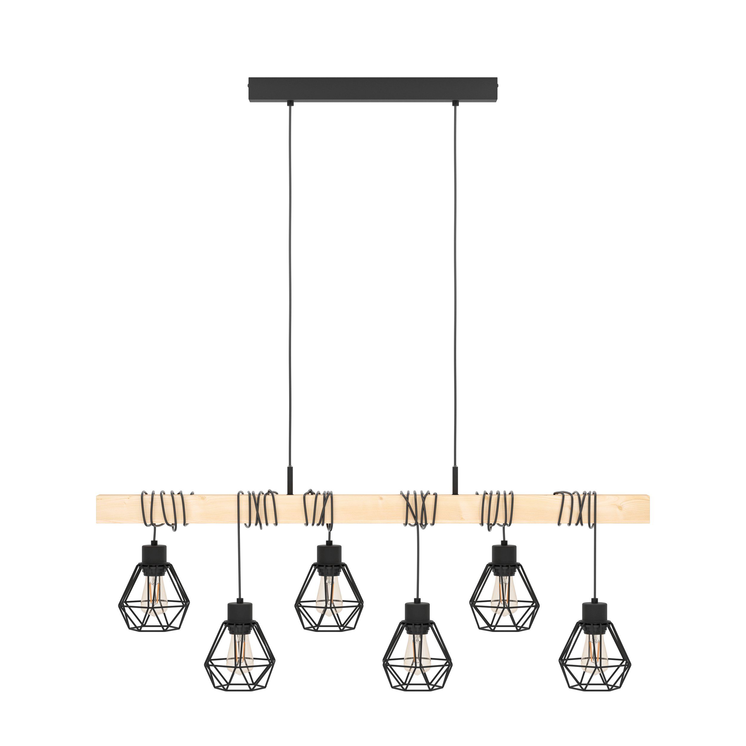 EGLO TOWNSHEND 5 44076 – visilica, crna, braon, prikaz 4