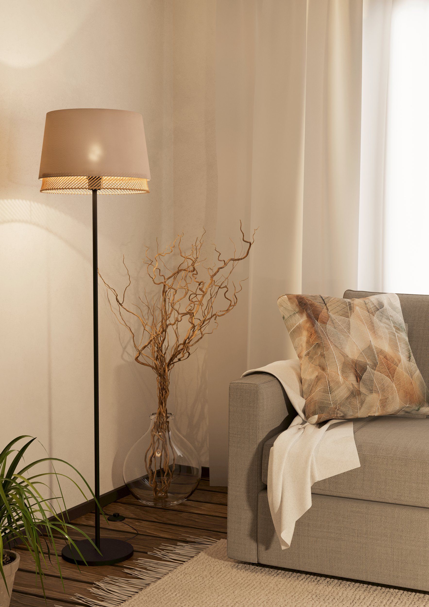 EGLO TABLEY 43978 – podna lampa, crna, prikaz 2