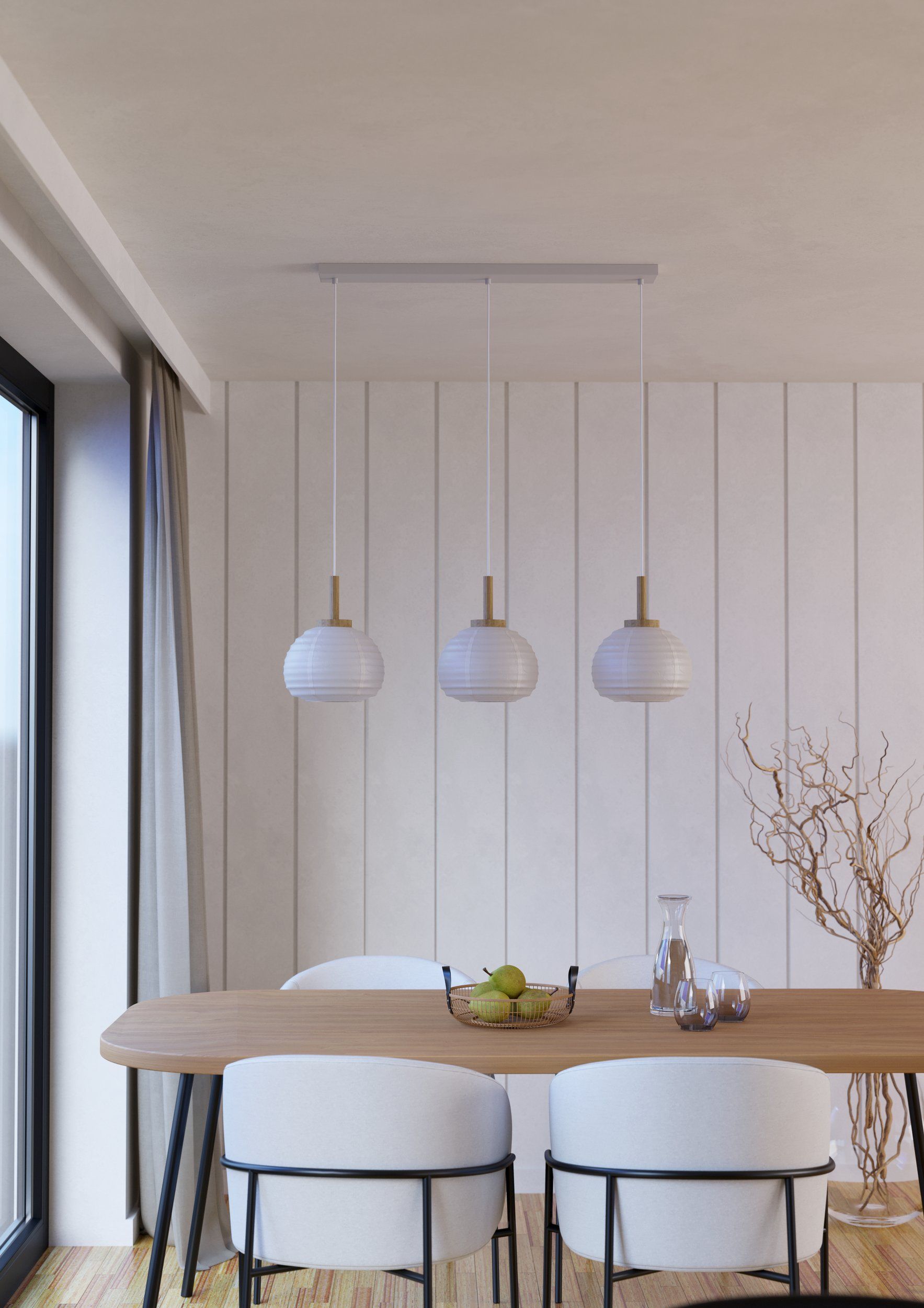 EGLO SUMMERHILL 44066 – visilica, bela, braon, u enterijeru
