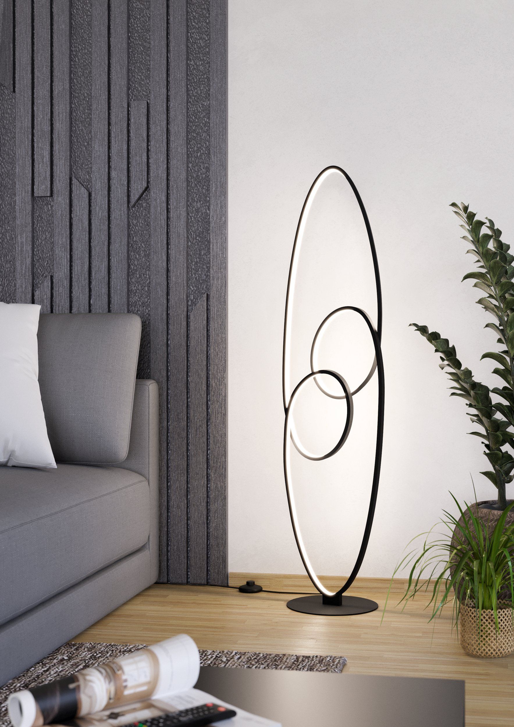 EGLO GIANELLA 901015 – podna lampa, crna, prikaz 2