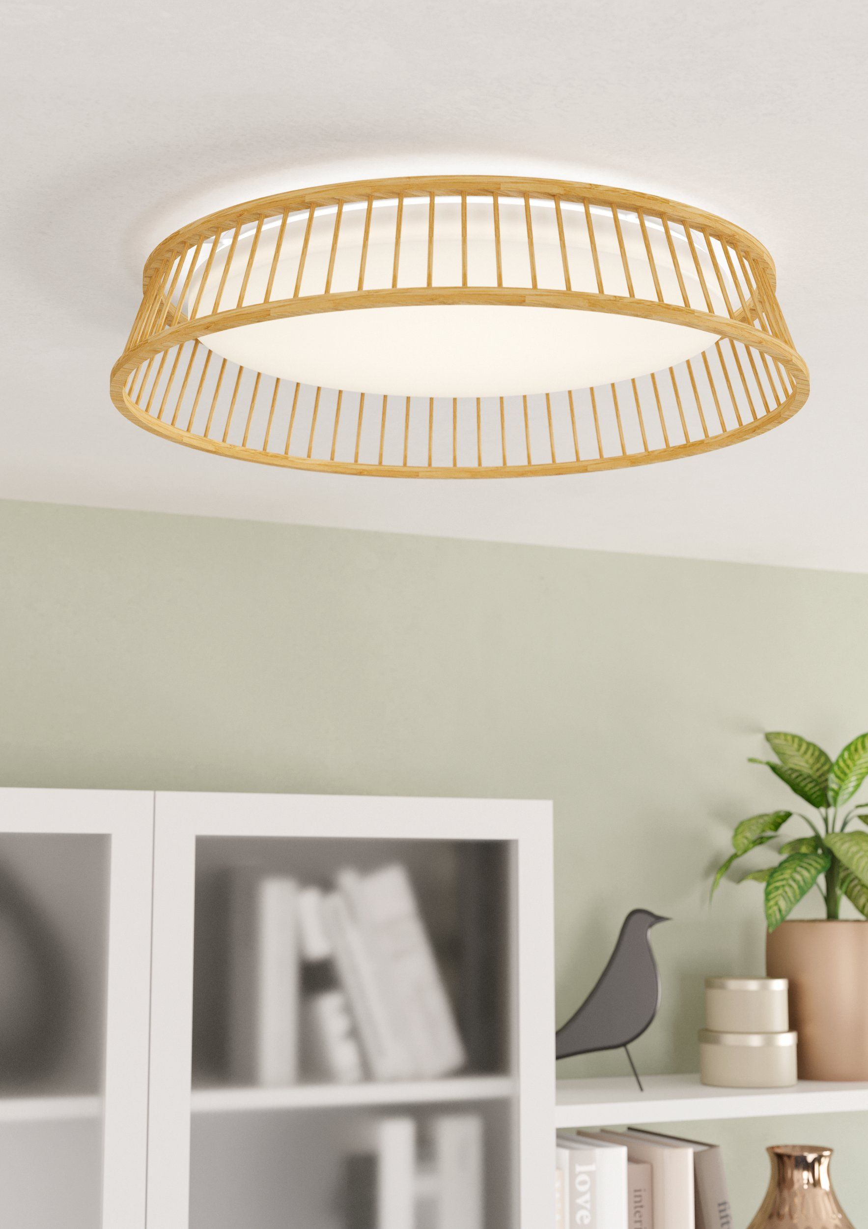 EGLO LUPPINERIA 900797 – plafonjera, braon, bela, prikaz 2