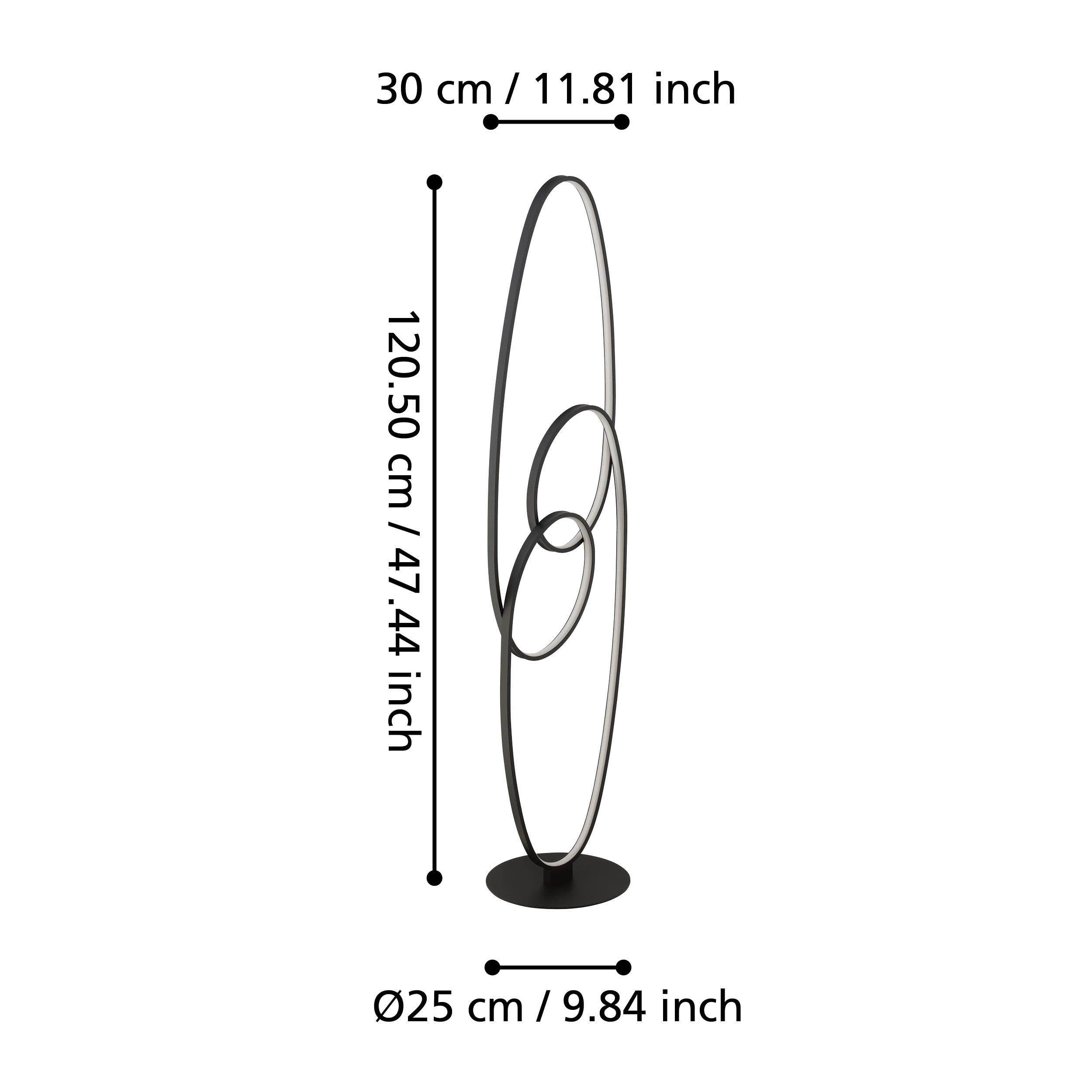 EGLO GIANELLA 901015 – podna lampa, crna, prikaz 6